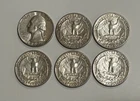 SILVER quarters lot of 6, totaling over 1oz of silver