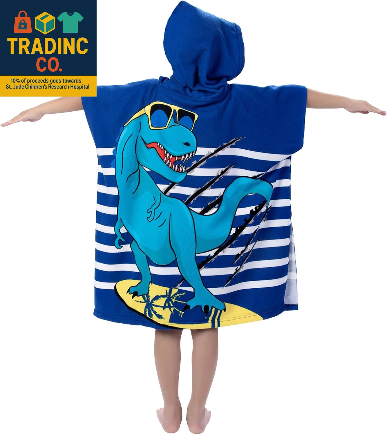 Hooded Kids Beach Towels - Toddler Bath Towel Girls Boys Swim Cover-Ups for Ages
