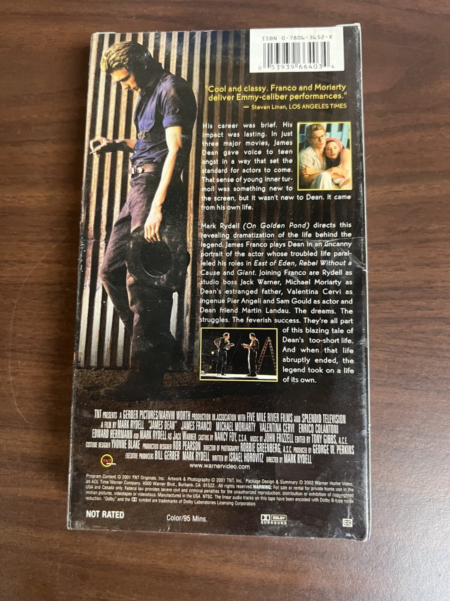 その他 James Dean [VHS] James Dean VHS Tape James Franco 2001 Hollywood Video Rental