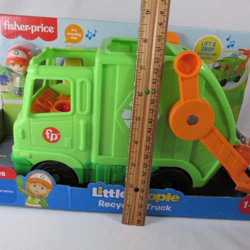 Fisher Price Little People Recycling Garbage Trash Truck w Sounds New in Box - Picture 13 of 13