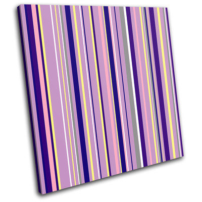 Retro Vintage Pattern Abstract SINGLE Leinwand Wand Kunst Bild drucken