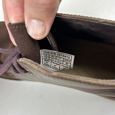 UGG Mens Suede And Leather Chukka Boots Sz. 12 1014413 Grizzly Brown UGG Mens Suede And Leather Chukka Boots Sz. 12 1014413  main image 4