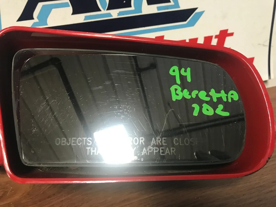 Chevrolet Beretta 1994 espejo retrovisor lateral derecho/pasajero #702 rojo Foto 2 de 4