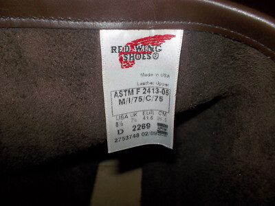 NEW Vtg RED WING 2269 Steel Toe BROWN Motorcycle ENGINEER Biker