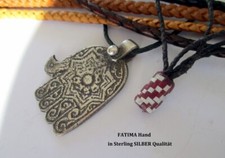 Silber Fatima Hand Sterling Mystik Schmuck Berber Marokko Silberstempel Punze