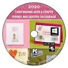 50 000 Verses & Quotes DVD For Card Making Arts Crafts + Decoupage + Bonus