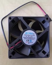 RUNDA RS8025B24VH-A 8025 DC24V 0.20A 2-Wire Silent Cooling Fan