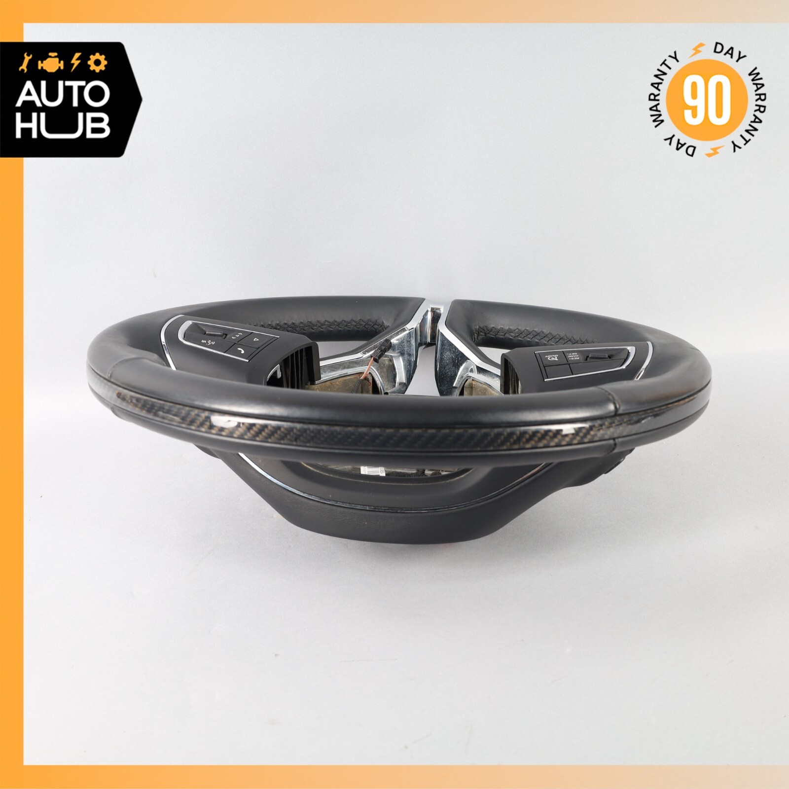 14-20 Maserati Ghibli M157 S Q4 Quattroporte M156 Steering Wheel Carbon OEM 26k
