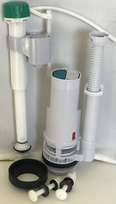 Dual Top Button Flush Valve Kit, Two Piece, 2 In. Flush Toilets, 8.5 in. Tall 