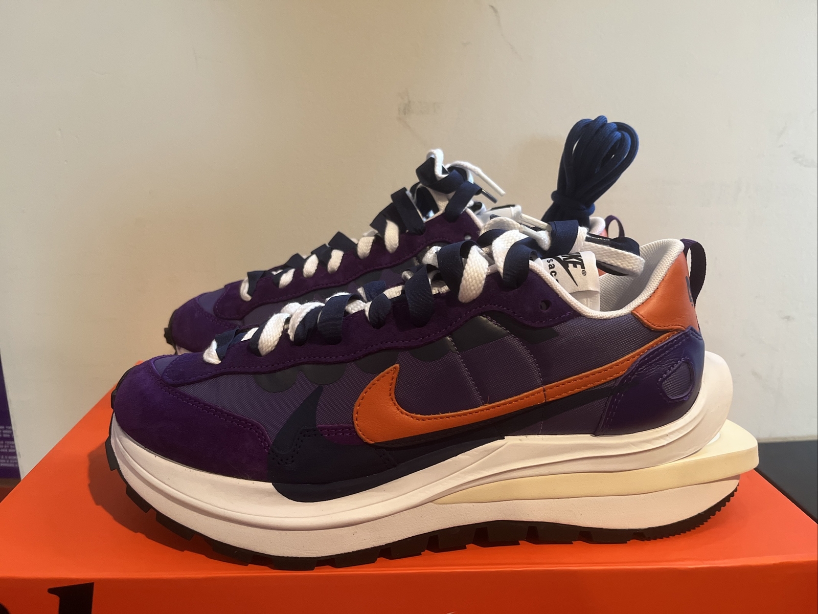 SACAI X NIKE Taglia 9 Nike VaporWaffle x Sacai Dark Iris Dd1875 500 rara scarpa esaurita