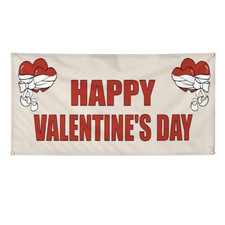Vinyl Banner Multiple Sizes Happy Valentine's Day A Holidays and Occasions