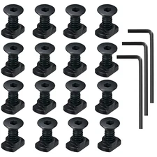  M5 T-Nut Screw Replacement Sets Hardware for Standard Rail Systems 16 Pack