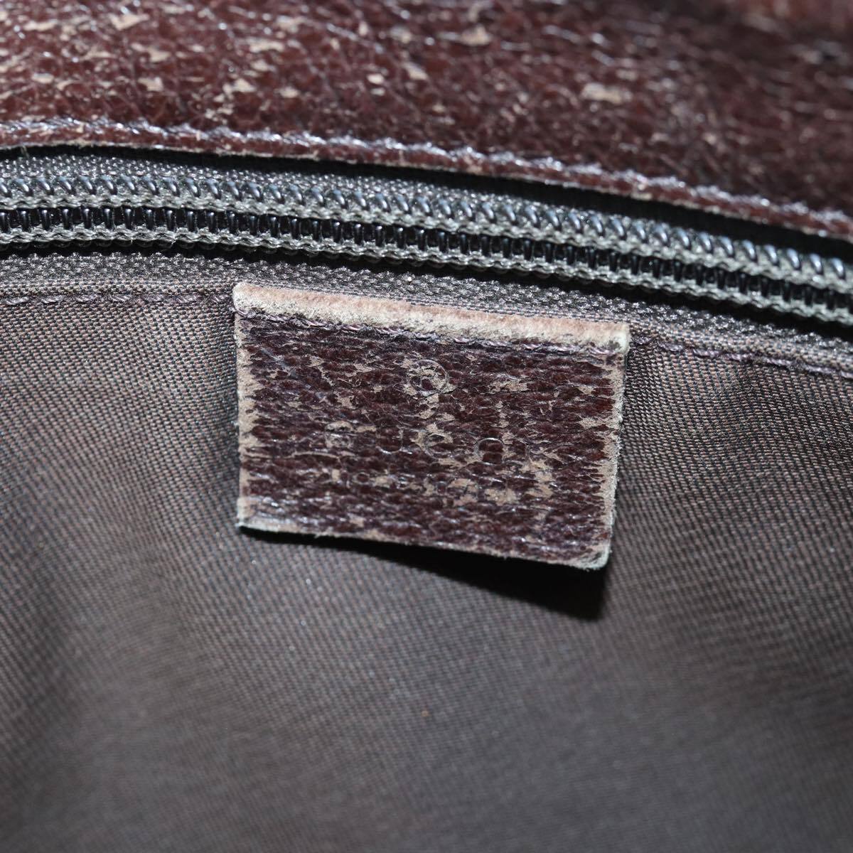 GUCCI GG Canvas Shoulder Bag Beige Brown 114273 Auth 84457 GUCCI GG Canvas Shoulder Bag Beige Brown 114273 Auth 84457