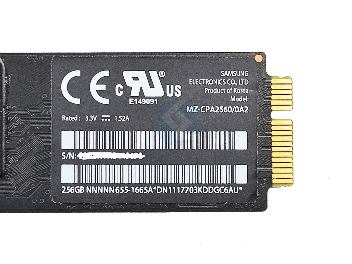 256GB SSD Solid State Hard Drive for Macbook Air 13