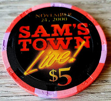 5 Las Vegas Sam's Town Live Casino Chip
