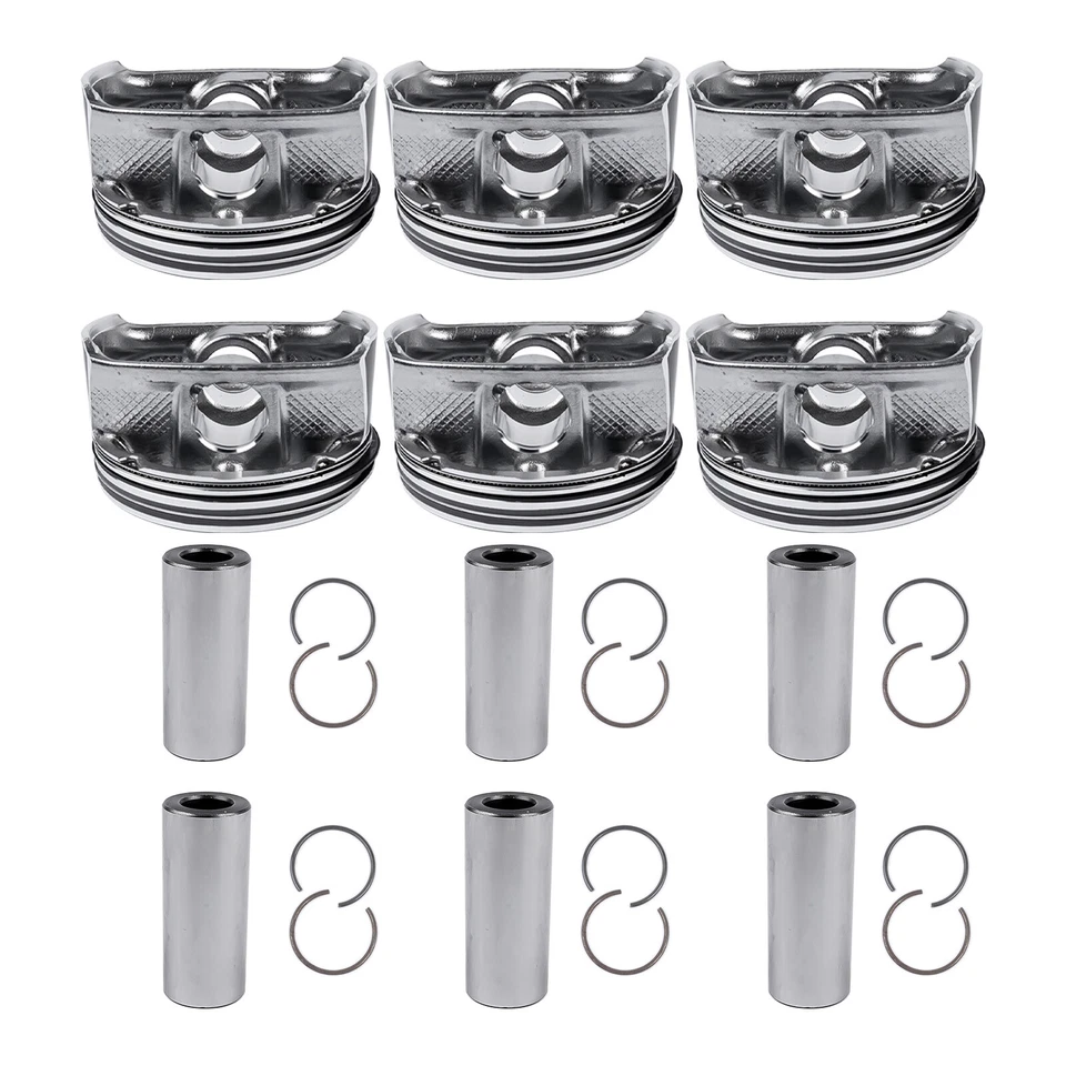 6PCS 3.6L Pistons Set For 2011-2018 Jeep Chrysler V6 DOHC Pentastar 5184347AG Foto 3 de 4