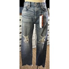 NWT New 360 Moussy Vintage Carter Friend Distressed Denim Jeans Size 25
