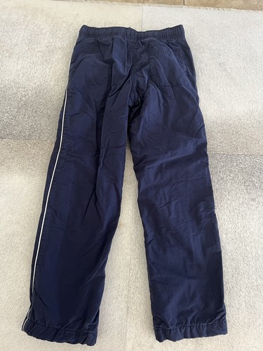 Blue Fleece Lined Pants Casual Warm 