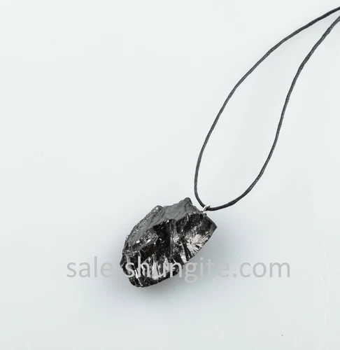 Elite shungite  Pendant 10-13 gr Fullerenes C60 Karelia Russia EMF 98% carbon
