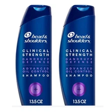Head Shoulders Clinical Strength Dandruff Defense Shampoo 2 Pack Oil Control