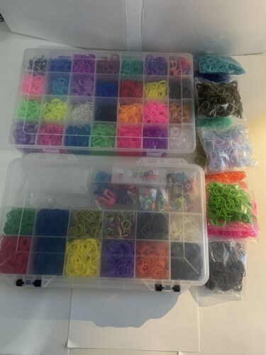 🌈🌈Rainbow Loom Large Lot! Rubber Bands, Charms, Looms, Clips, & Tools - 第 1/7 張圖片