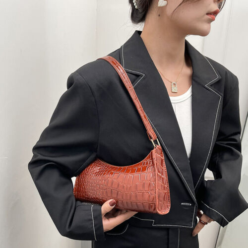 Single Shoulder Bag Simplified Underarm Stick Bag Handbag Women Dinner Bag - Picture 6 of 25
