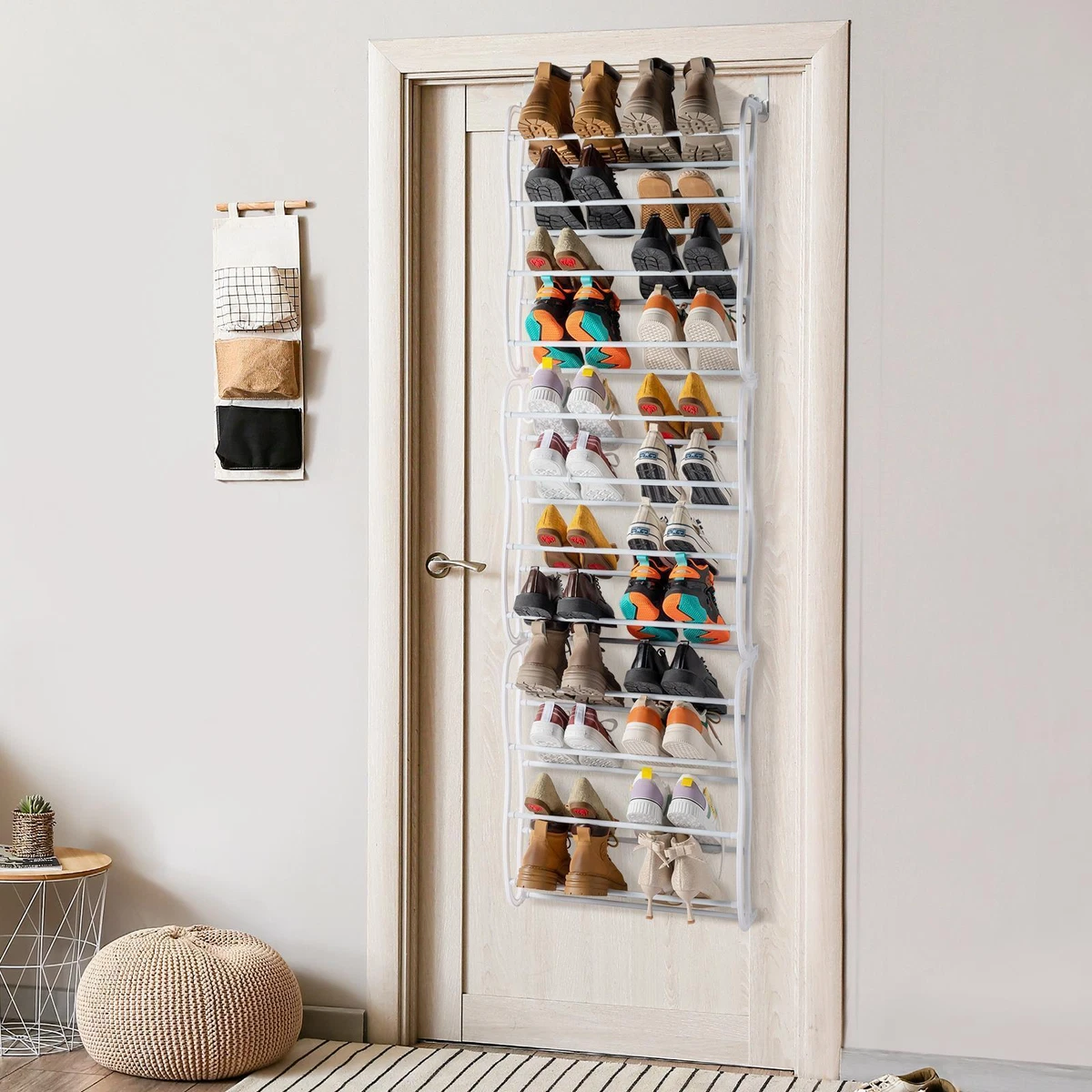 Hanging wall shoe sale rack