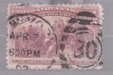 USA 1893 USED COLUMBIAN $2.00
