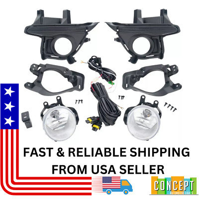 For 2014-2016 Toyota Highlander Fog Lights Lamp with Assembly Set L&R Side