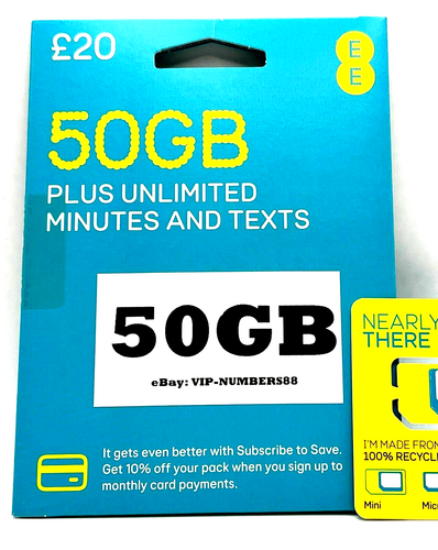 New EE Sim Card Pay As You Go Data Mini Micro Nano UK - Picture 8 of 8