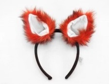 Elope Fox Ears Headband Orange Black Costume Halloween Dress Up Cosplay