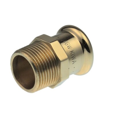 Kupfer Press-Fit Gerader Stecker 66,7 mm Press-Fit X 2 1/2 Zoll BSP