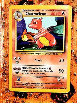 Rd Desc* Charmeleon 24/102 Base Set Pokemon Card P Condition
