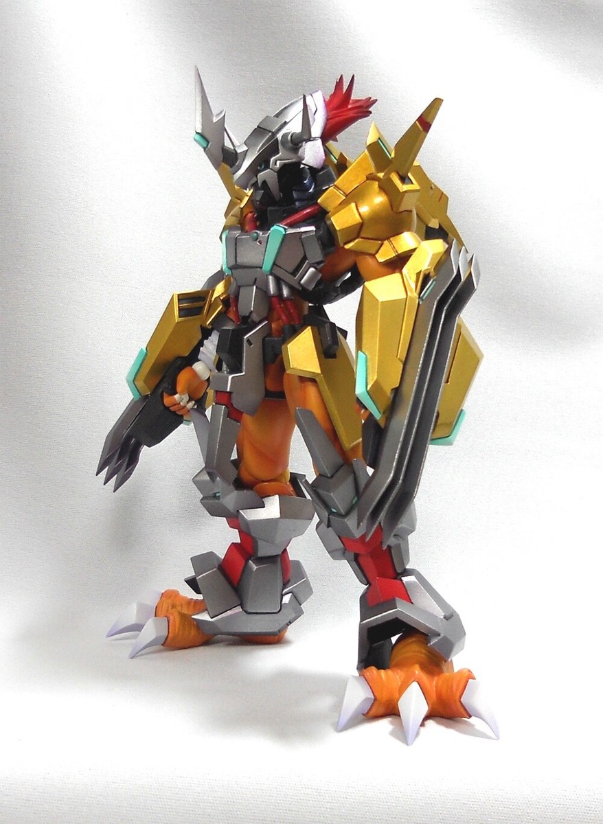 WARGREYMON & LGARURUMON プラモデルキット Bandai Hobby - Maquette Digimon - Wargreymon 17cm