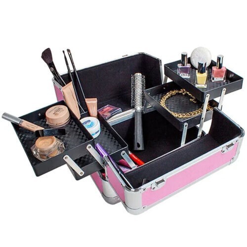 Bauletto Porta Trucchi Rigido - Valigia Multiuso con Chiavi Beauty