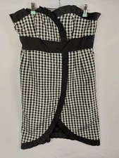 WD-NY Womens Sholder Strap, Check Mini Dress Size 12 (080-00033)
