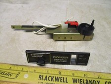 VTG Pioneer PL-12D Function Lever PXA-004 Replacement Part Name Plate Overhang