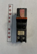 Federal Pacific FPE Stab-Lok Breaker 2 Pole 50 Amp 240V Thin - Ships Today