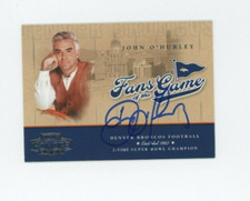 Joh  O'Hurley AUTO RC Fans of The Game 2004 Upper Playoff Honors BAS COA Beckett