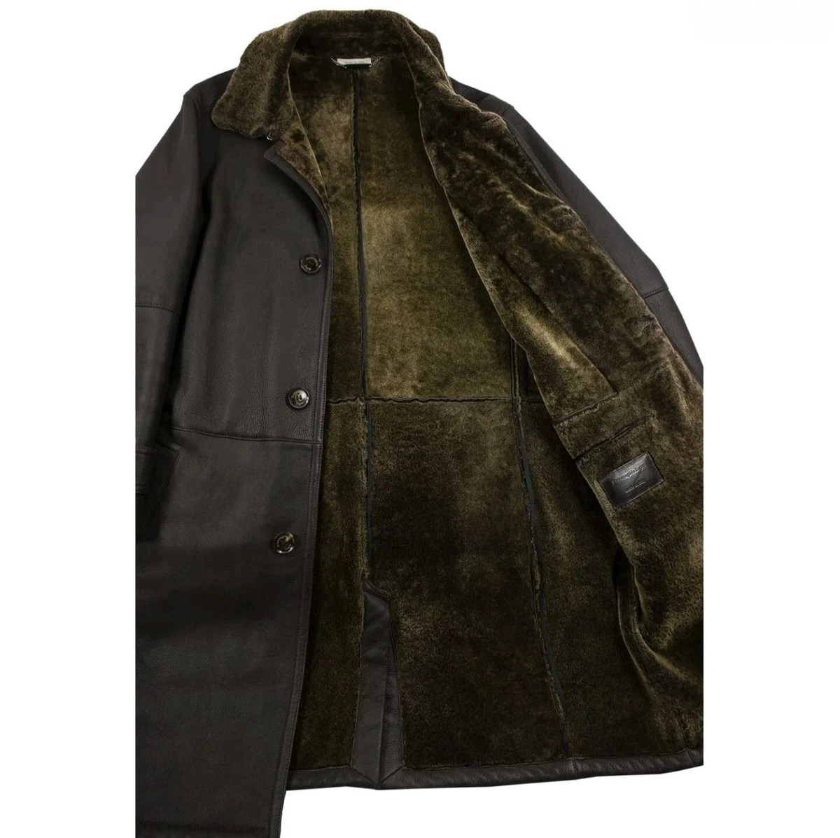 Ermenegildo Zegna Coat Leather Outer Shell Coats, Jackets & Vests