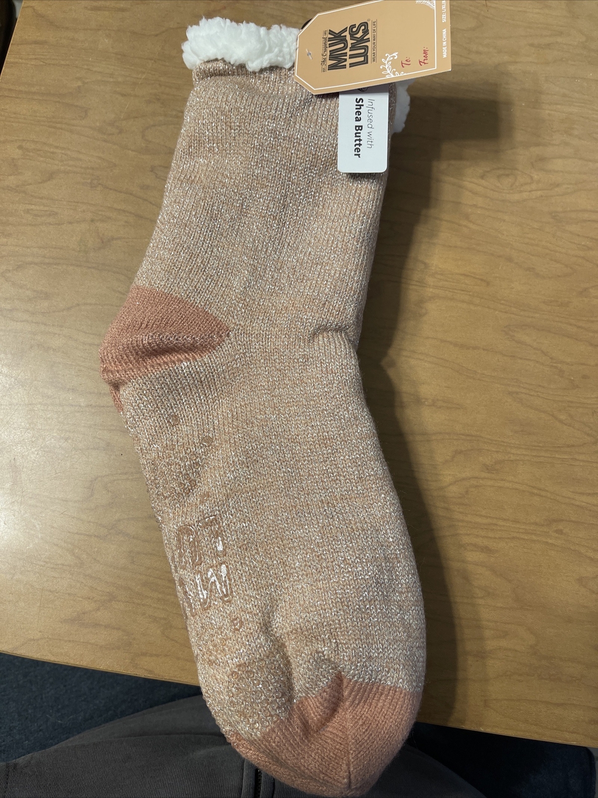 APL Calze pantofole originali Muk Luks taglia L XL (8 5 11)