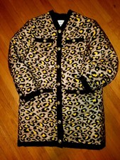 Gucci Disco Leopard Cheetah Puffer Jacket Women Pockets Oversized NWT 44