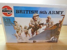 AIRFIX 1/72 Model Figures Series I - British 8th Army 49 Pcs - NIB Free Ship
