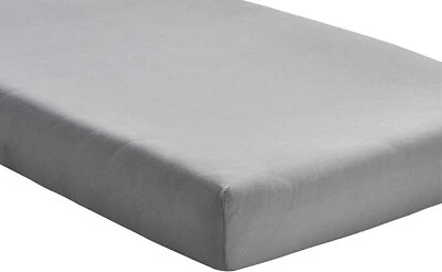 Grey Jersey Fitted Sheet Cotton Moses Basket/Next to Me Crib/Travel Cot/Cot Bed.