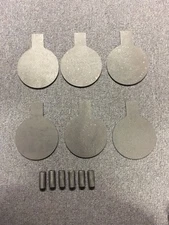 AR500 Steel Target Dueling Tree DIY Kit 6pc 6" x 3/8 Paddles W Tubes IDPA! USA!
