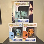 Funko Pop! Pokémon Bulbasaur #453, Charmander #455, Squirtle #504 Set
