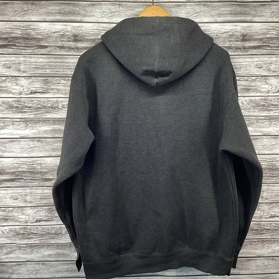 Sudadera con Capucha JNCO Jeans De Colección Para Hombre Gris Medio Monopatín Y2K Envejecido Foto 2 de 4