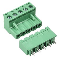 5-Pin 5.08mm Pitch Male Female PCB Screw Terminal Block 10 Sets
