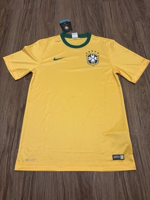 NWT Brazil Team Jersey Stadium Version Football Shirt Yellow Mens