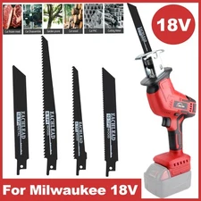 Cordless Reciprocating Saw 3300rpm Wood Metal Sabre SawFor Milwaukee 18V Battery